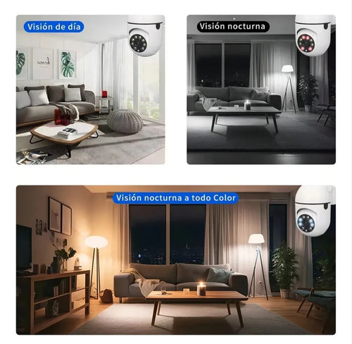 Cámara Domo Wifi 360° Exterior Visión Nocturna