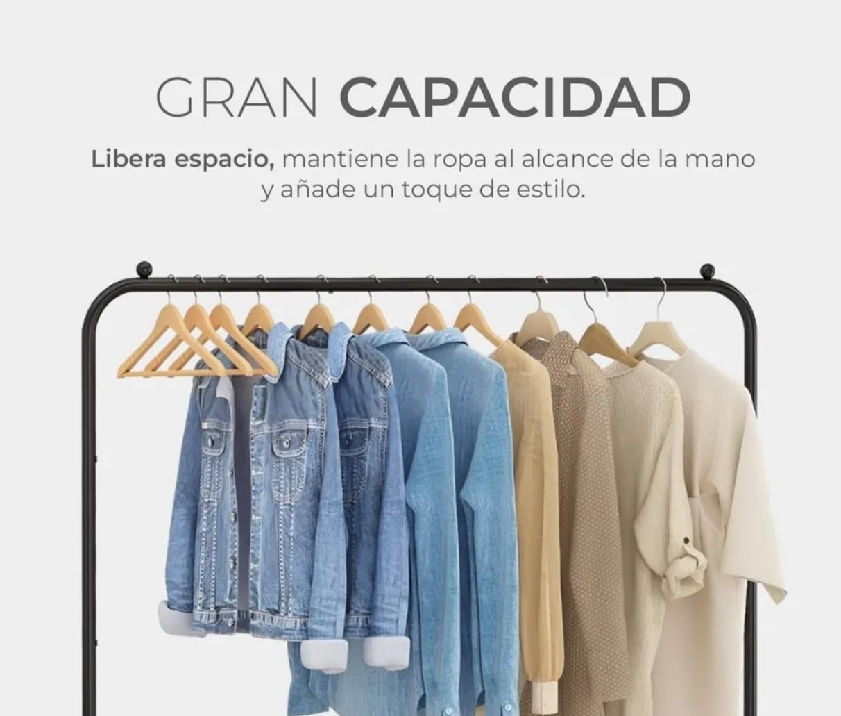 Organiza tus prendas con estos prácticos percheros de metal