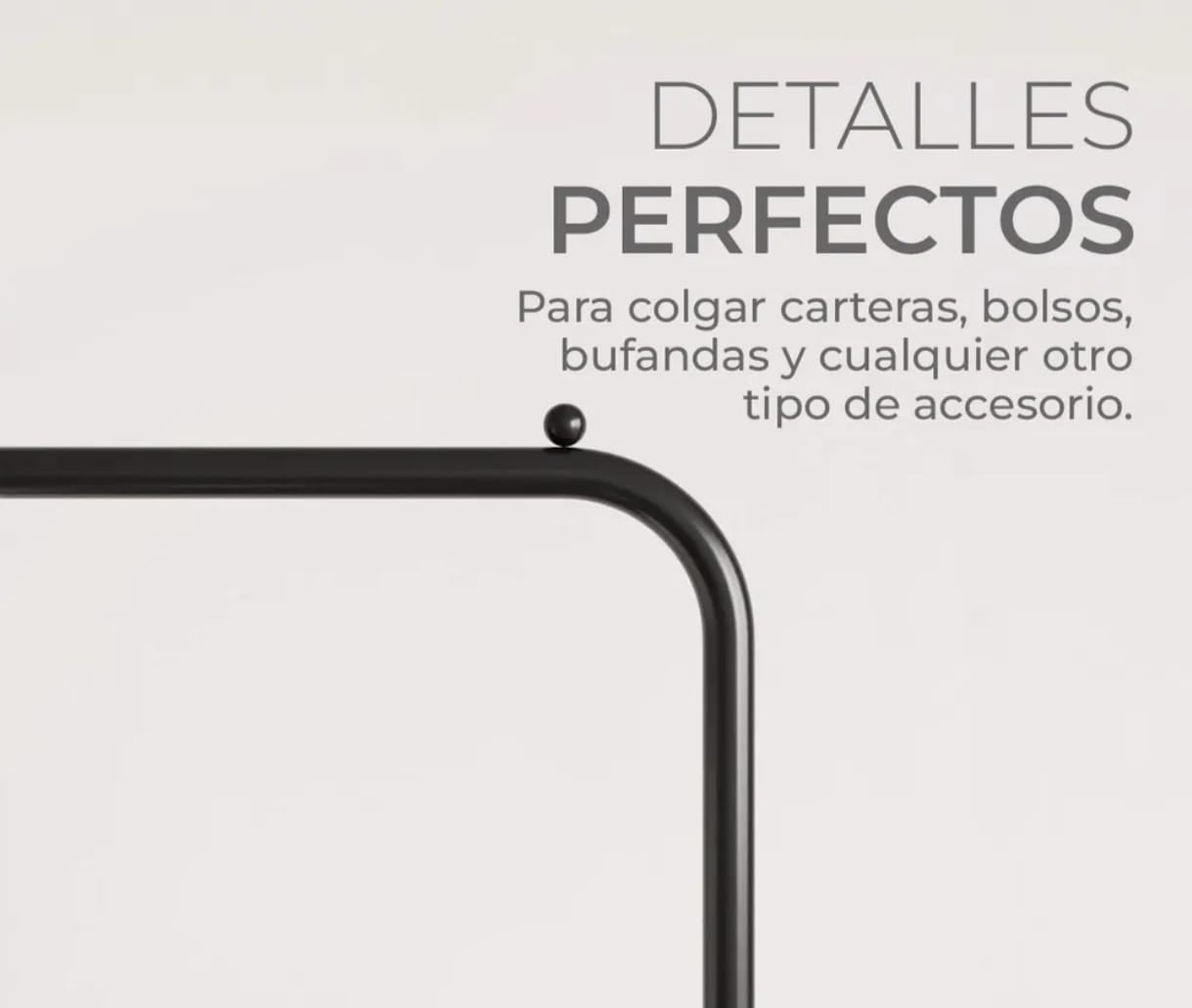 Organiza tus prendas con estos prácticos percheros de metal