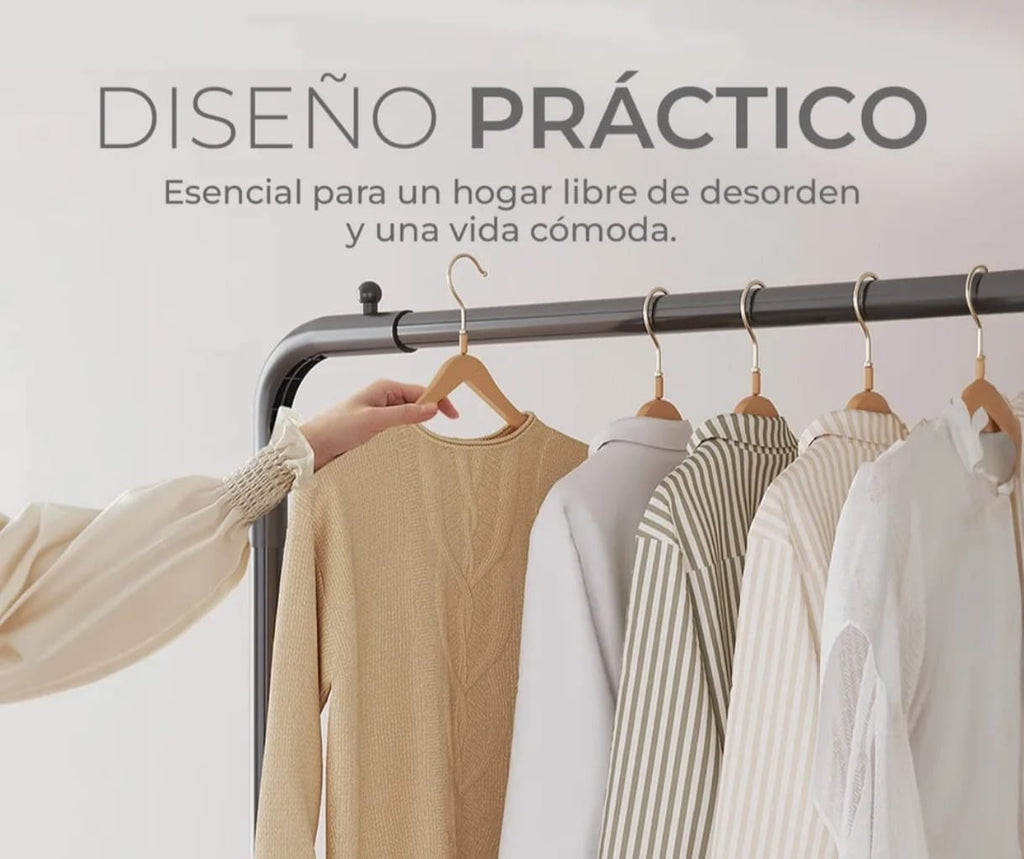 Organiza tus prendas con estos prácticos percheros de metal