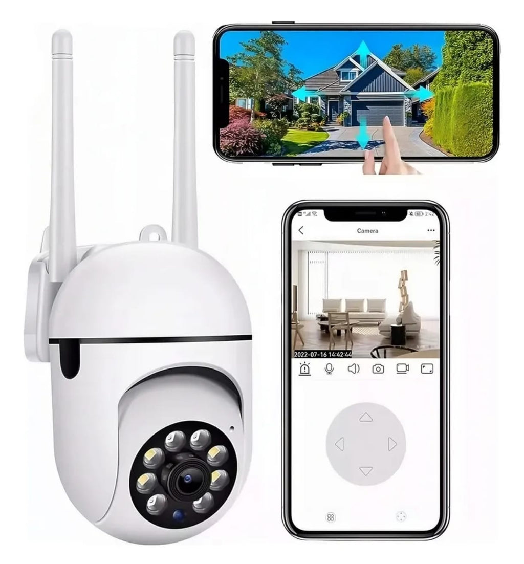 Cámara Domo Wifi 360° Exterior Visión Nocturna