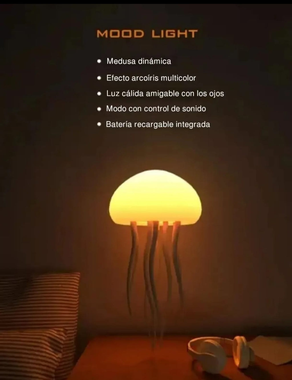 Lámpara Medusa LED con Movimiento Aurora Mood Light