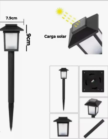 Ilumina tus espacios con el Farol Solar LED Luz Blanca